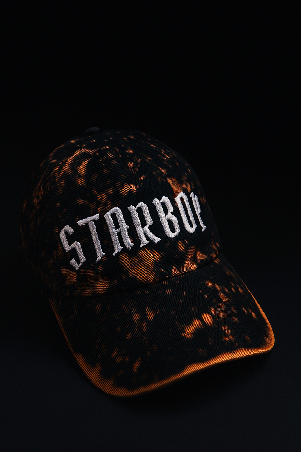 Starboy Bleach-Dye Cotton Baseball Cap