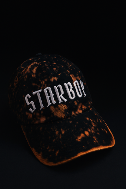 Starboy Bleach-Dye Cotton Baseball Cap