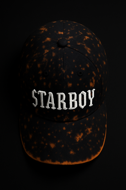 Starboy Bleach-Dye Cotton Baseball Cap