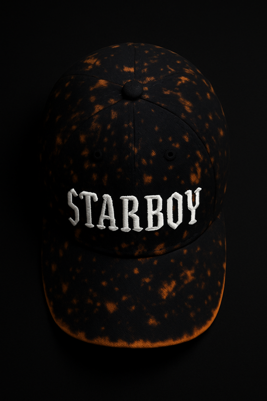 Starboy Bleach-Dye Cotton Baseball Cap